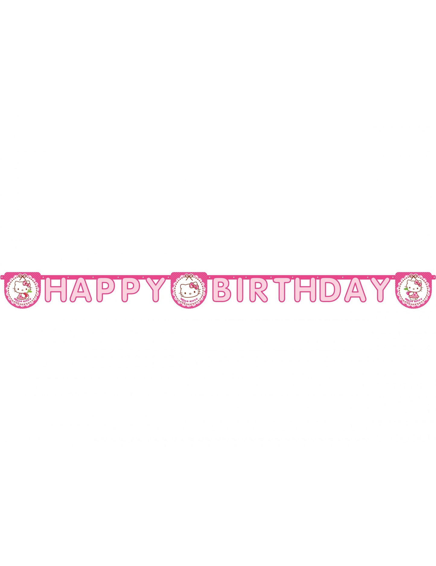 Vue d'ensemble de la guirlande Happy Birthday Hello Kitty