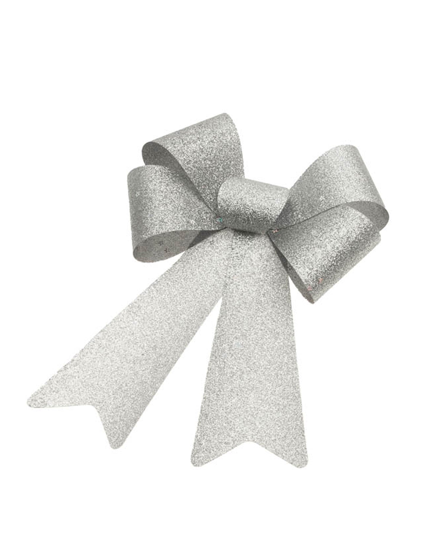 Srebrna mašna sa šljokicama 23 x 40 cm