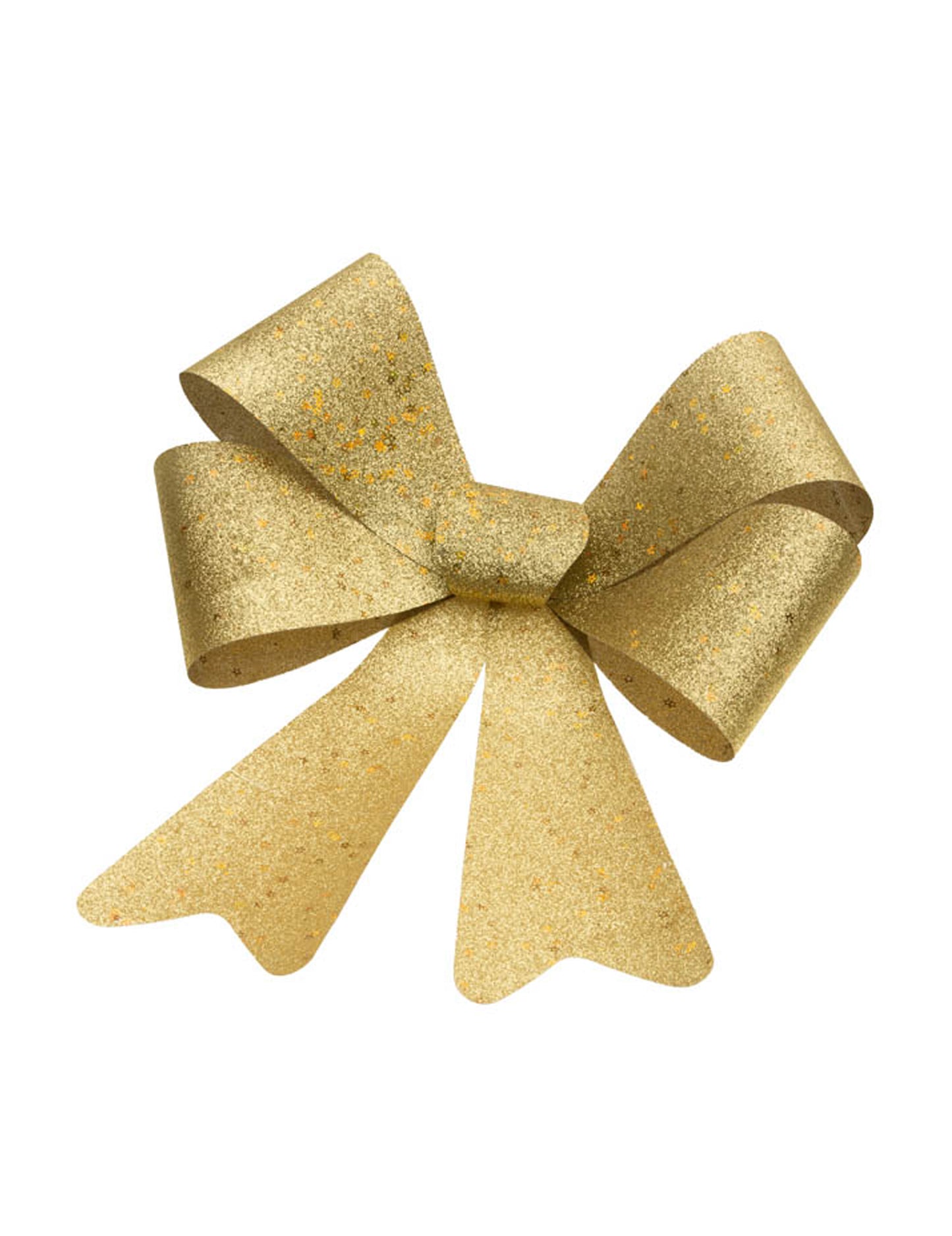 Zlatna mašna sa šljokicama 36 x 51 cm