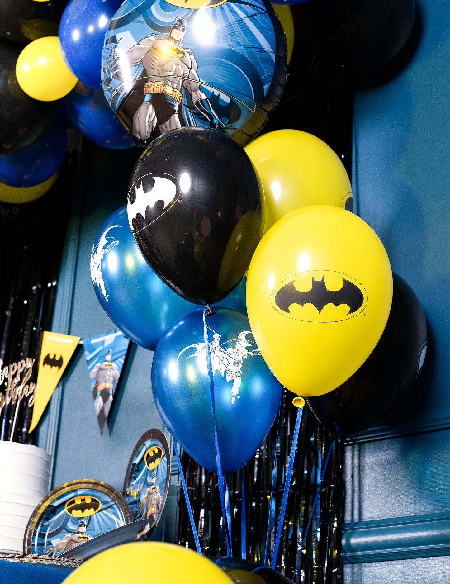 10 latex balona Batman™ 25x32 cm