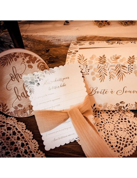 10 čestitki "Oh Baby", 12,5 x 17,5 cm cm za baby shower