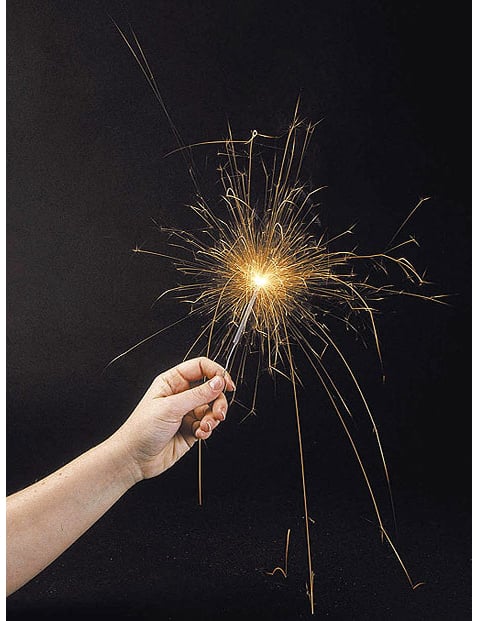 10 Silver čarobnih svijeća 16 cm