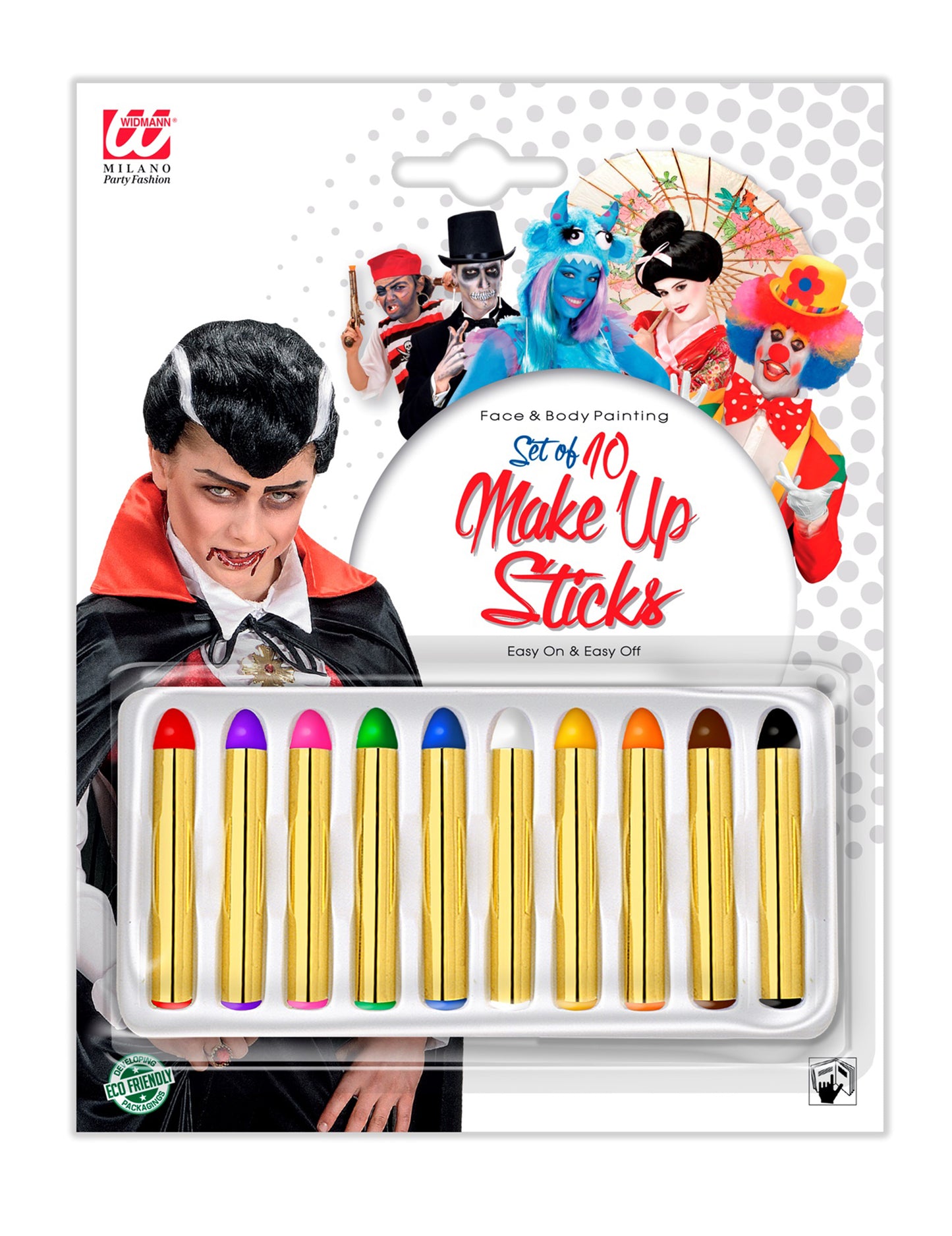 10 višebojnih olovki za šminkanje