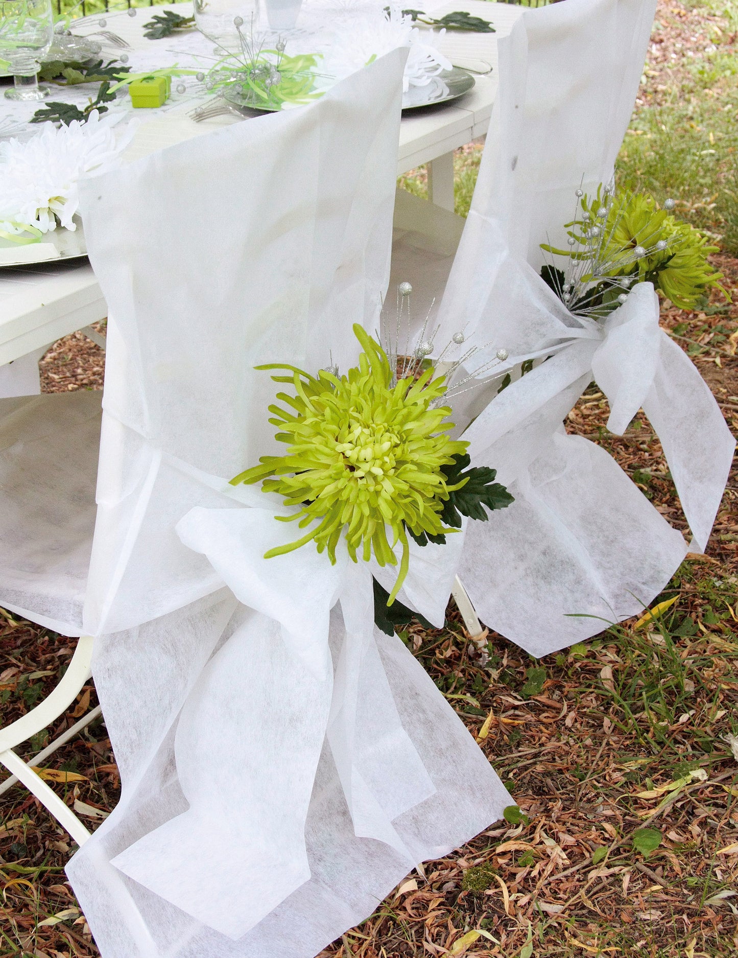 10 Premium White stolica pokriva 50 x 95 cm