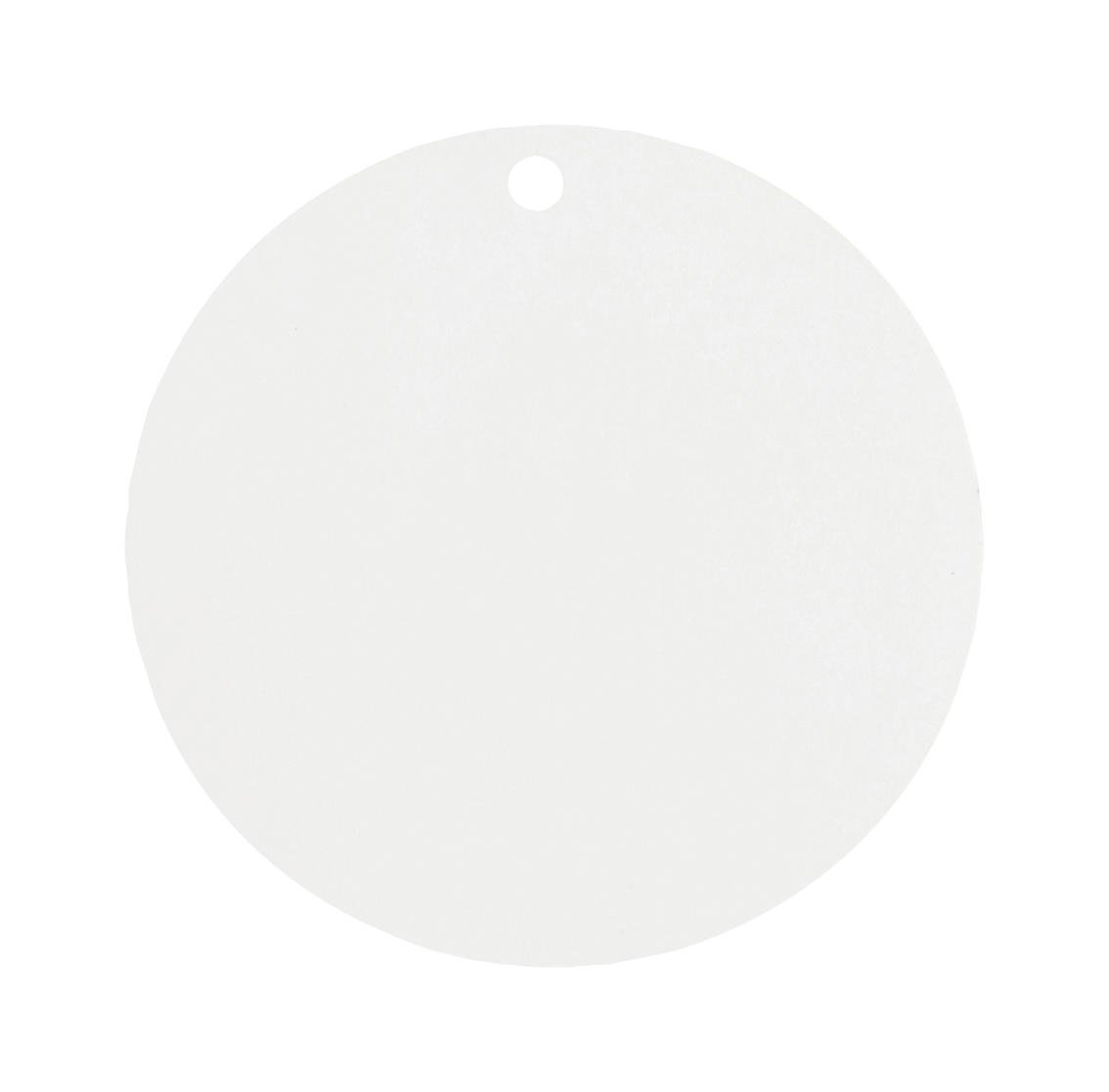 10 okruglih bijelih kartonskih kartica s mjestima 4.7 cm za vjenčanje