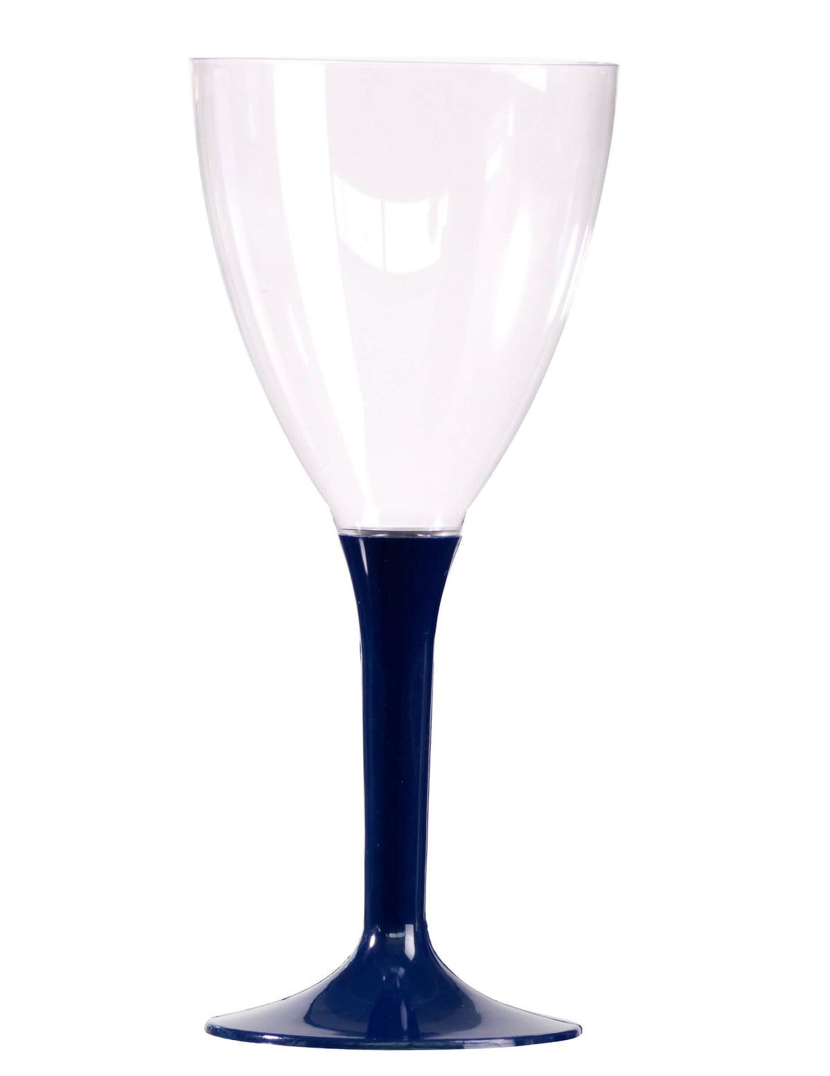 Plastična čaša za vino za zabavu s plavom nogicom 160 ml