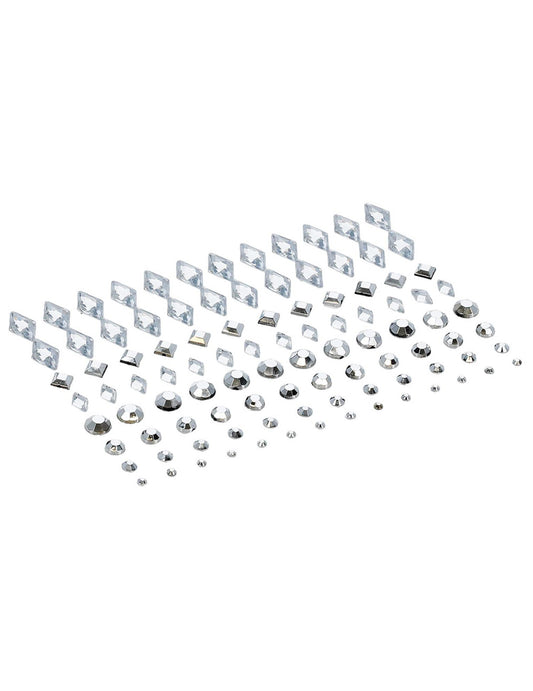 100 Perles pour visages argentées