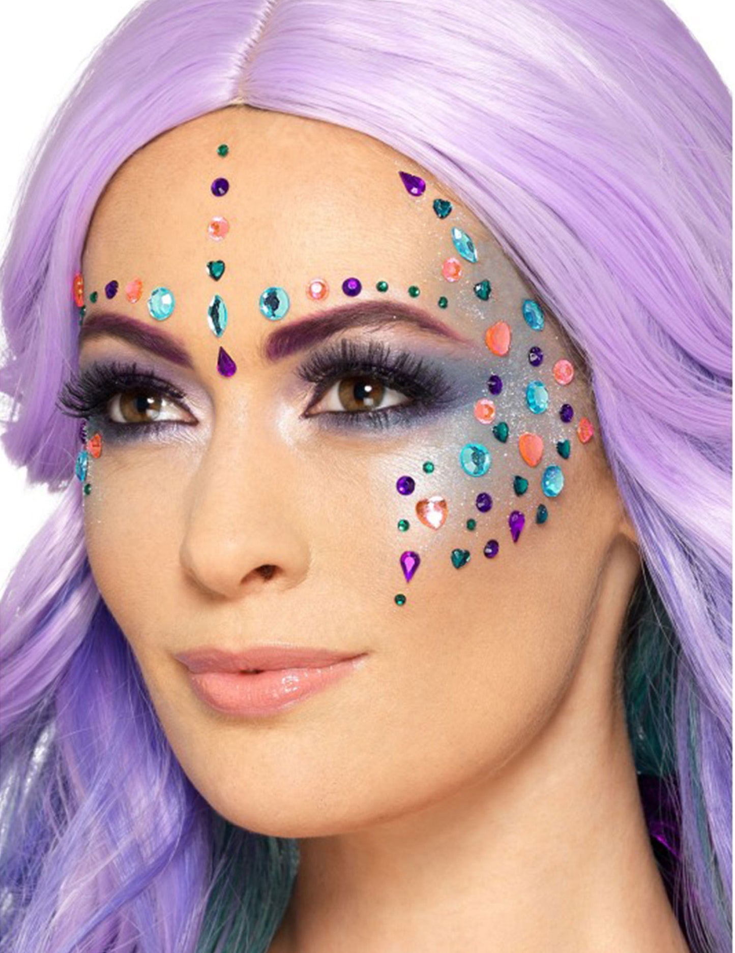 100 rhinestones za raznobojna lica djevojački