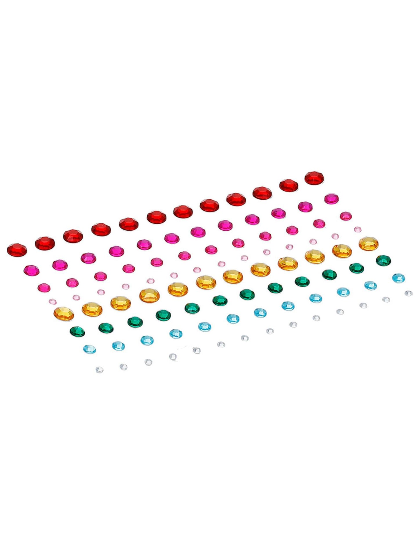 100 rhinestones za raznobojna lica