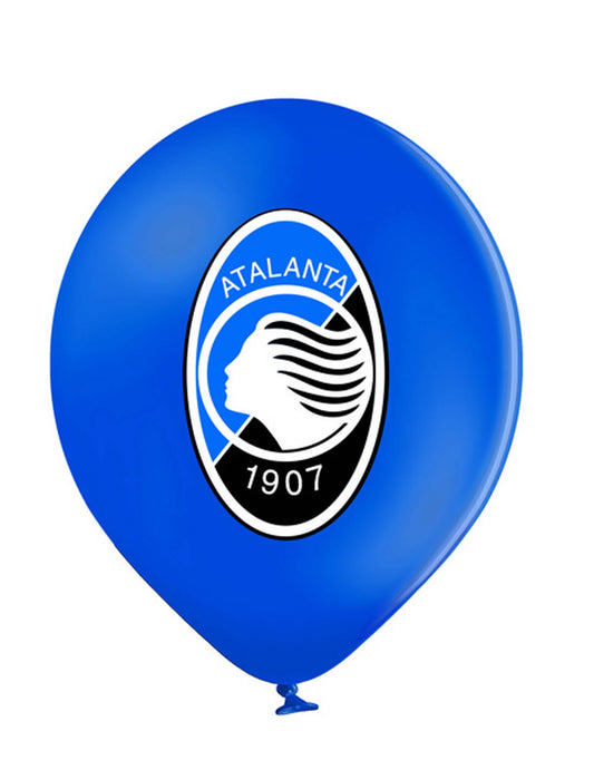 12 Atalanta™ plavo-crnih lateks balona 30 cm