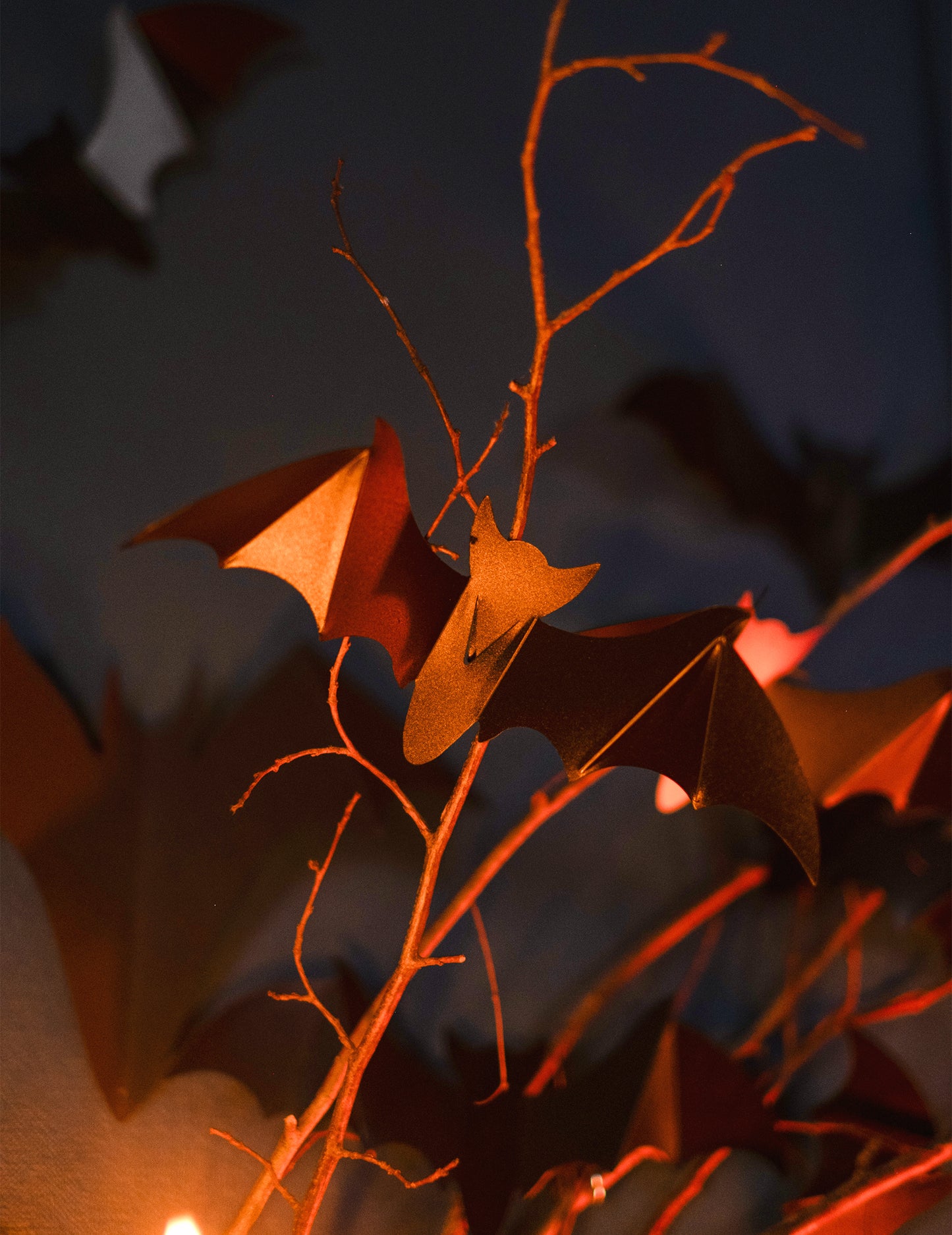 12 ukrasnih šišmiša na zidu 15 cm