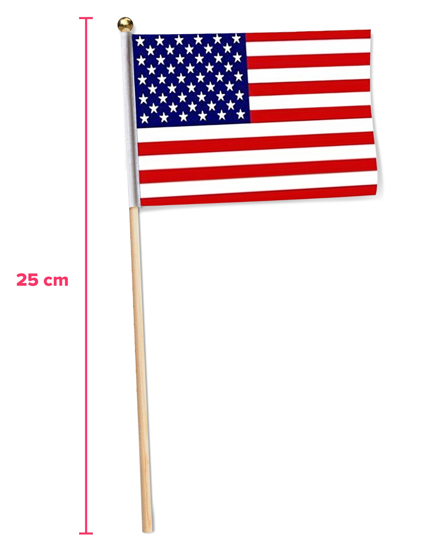 12 malih zastava SAD -a 25 x 11,5 cm