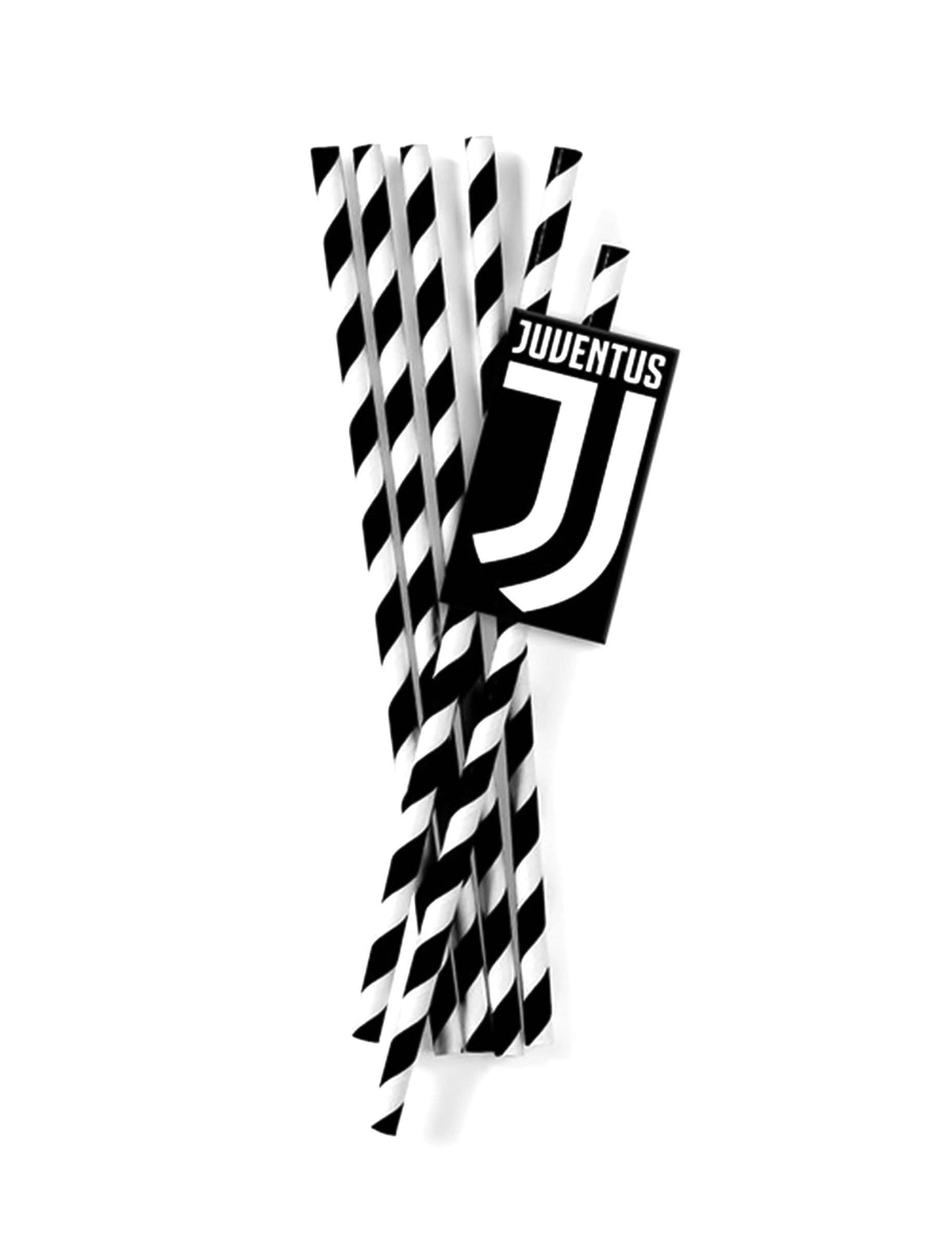 Slamke od kartona Juventus za zabavu crno i bijelo prugaste