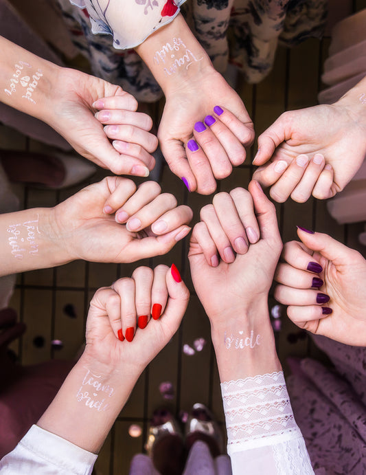 13 Ephemeralnih tetovaža Teat Team Rose Gold Bride
