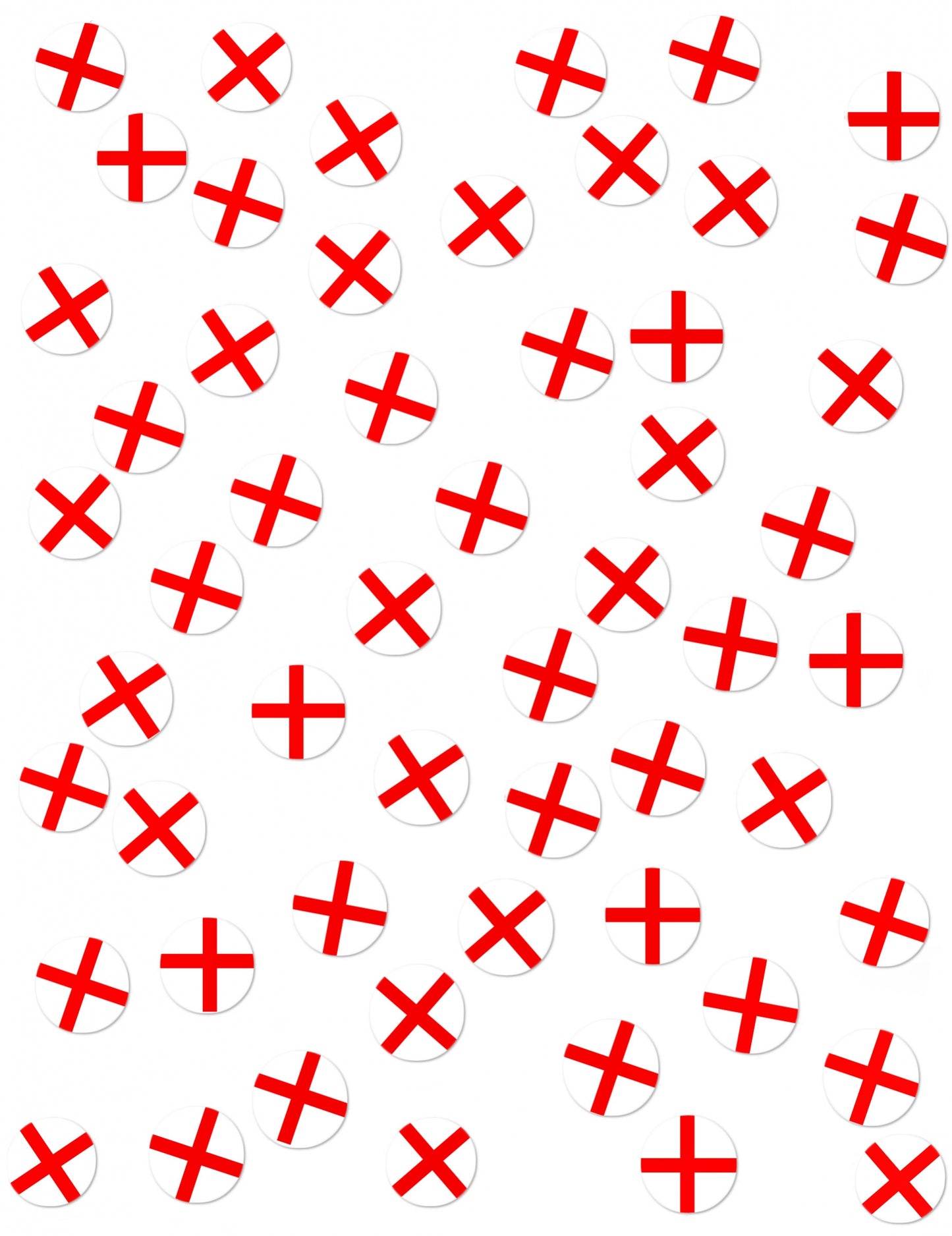 Krupni plan motiva stolnih konfeta zastave Engleske