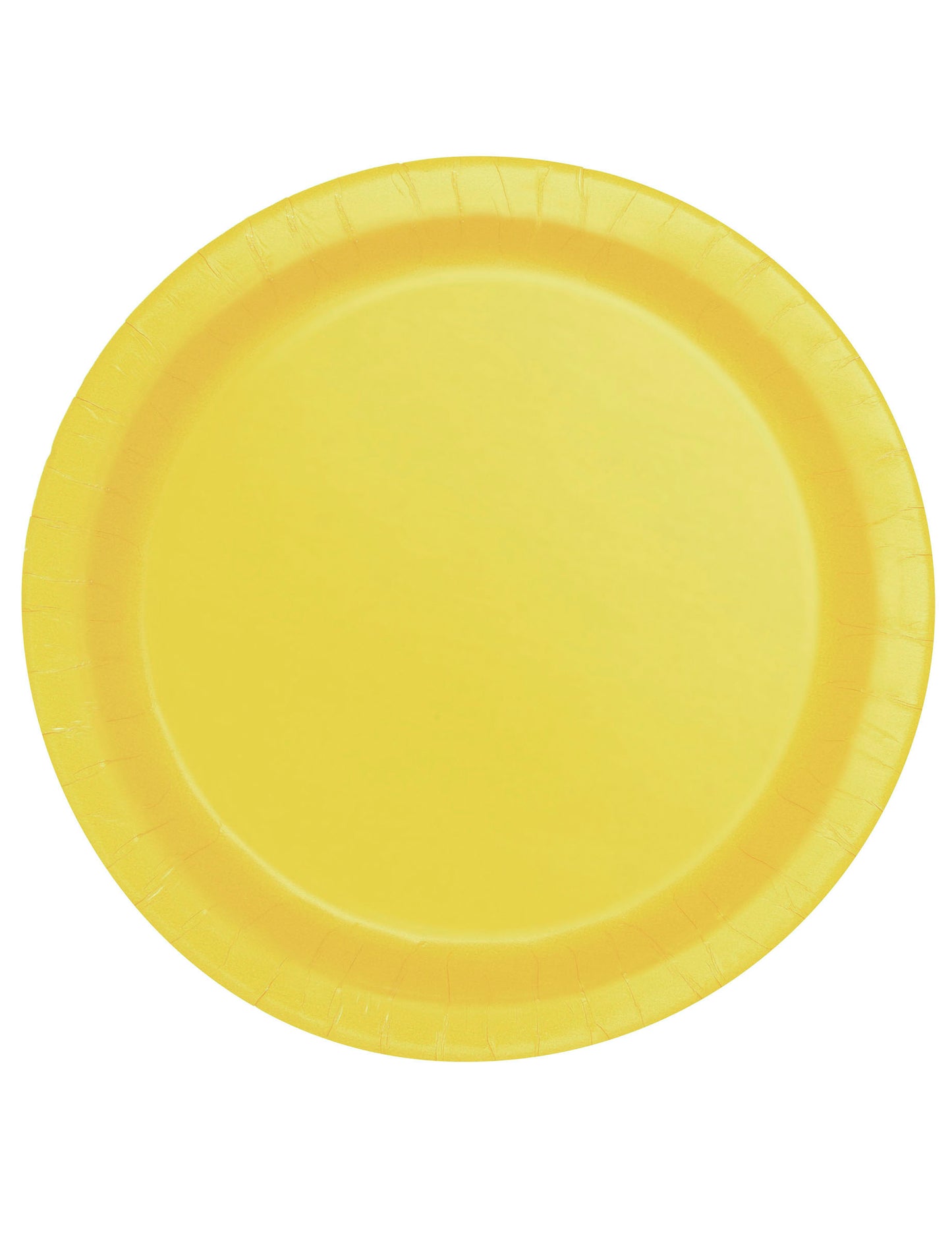 Assiettes en carton jaune clair