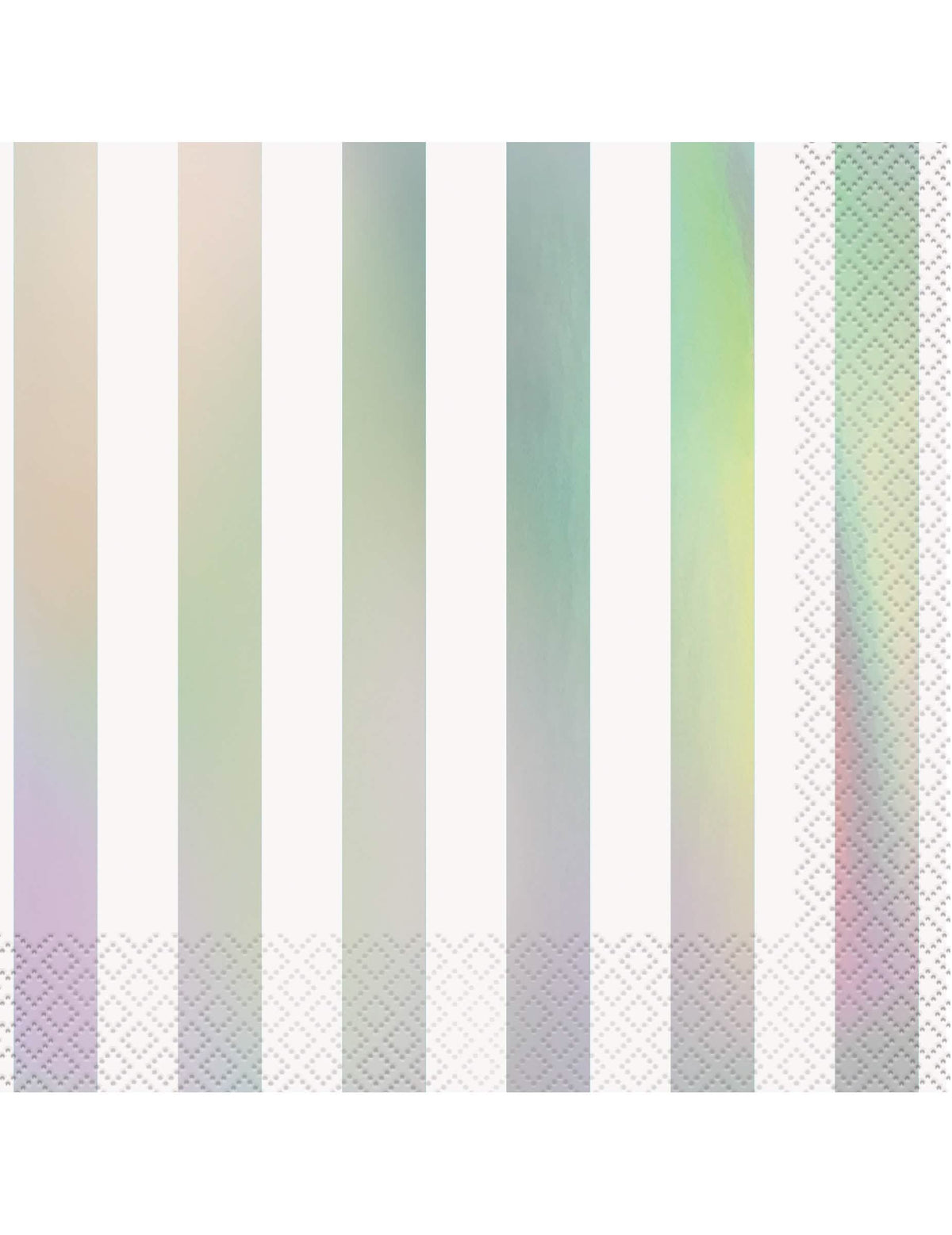 papirnati ubrusi s prugama za zabavu, bijeli i iridescentni