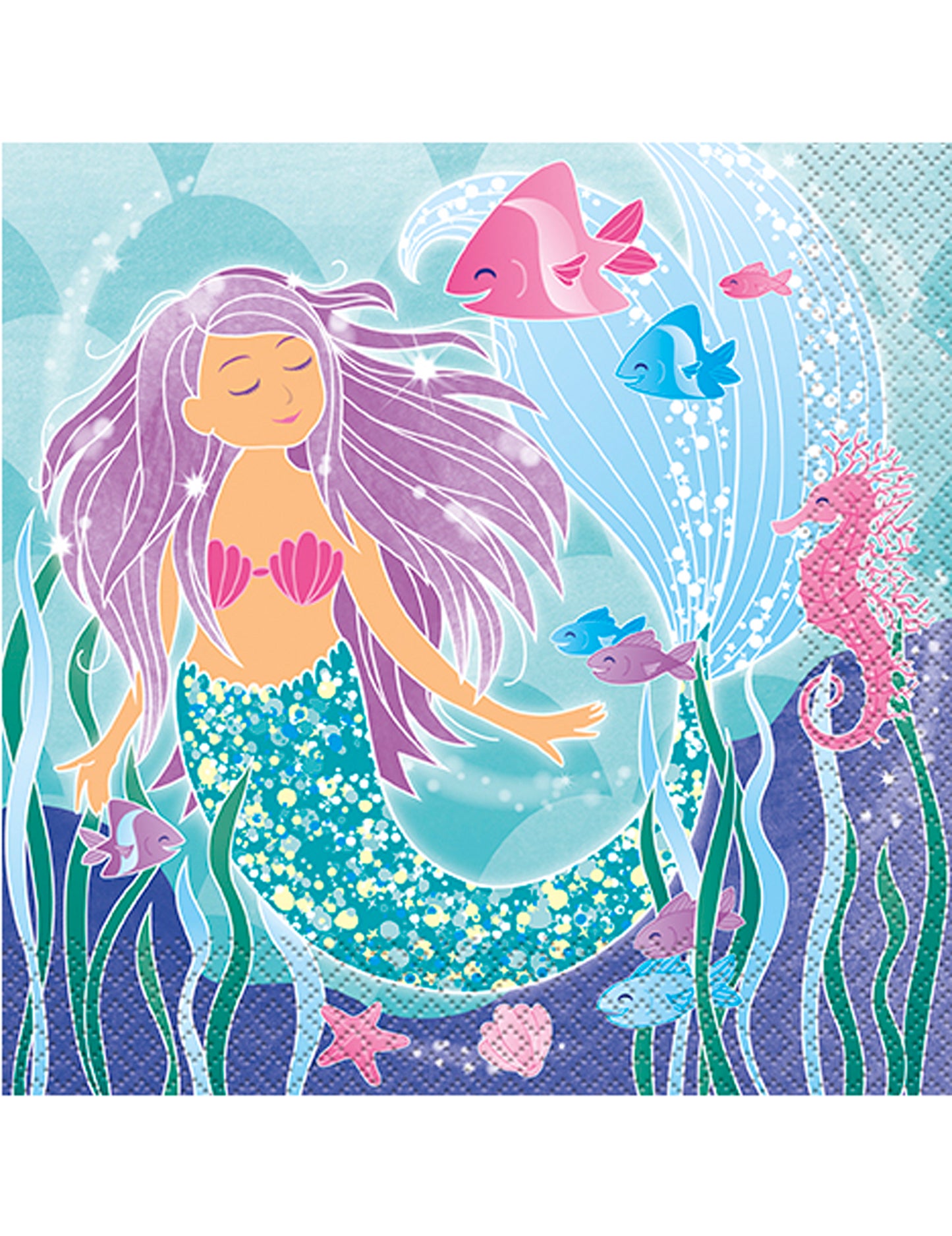 16 Lijepi papirnati ručnici od sirena 33 x 33 cm