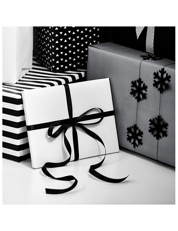 2 crne girlande od pahuljica 180 cm Božić