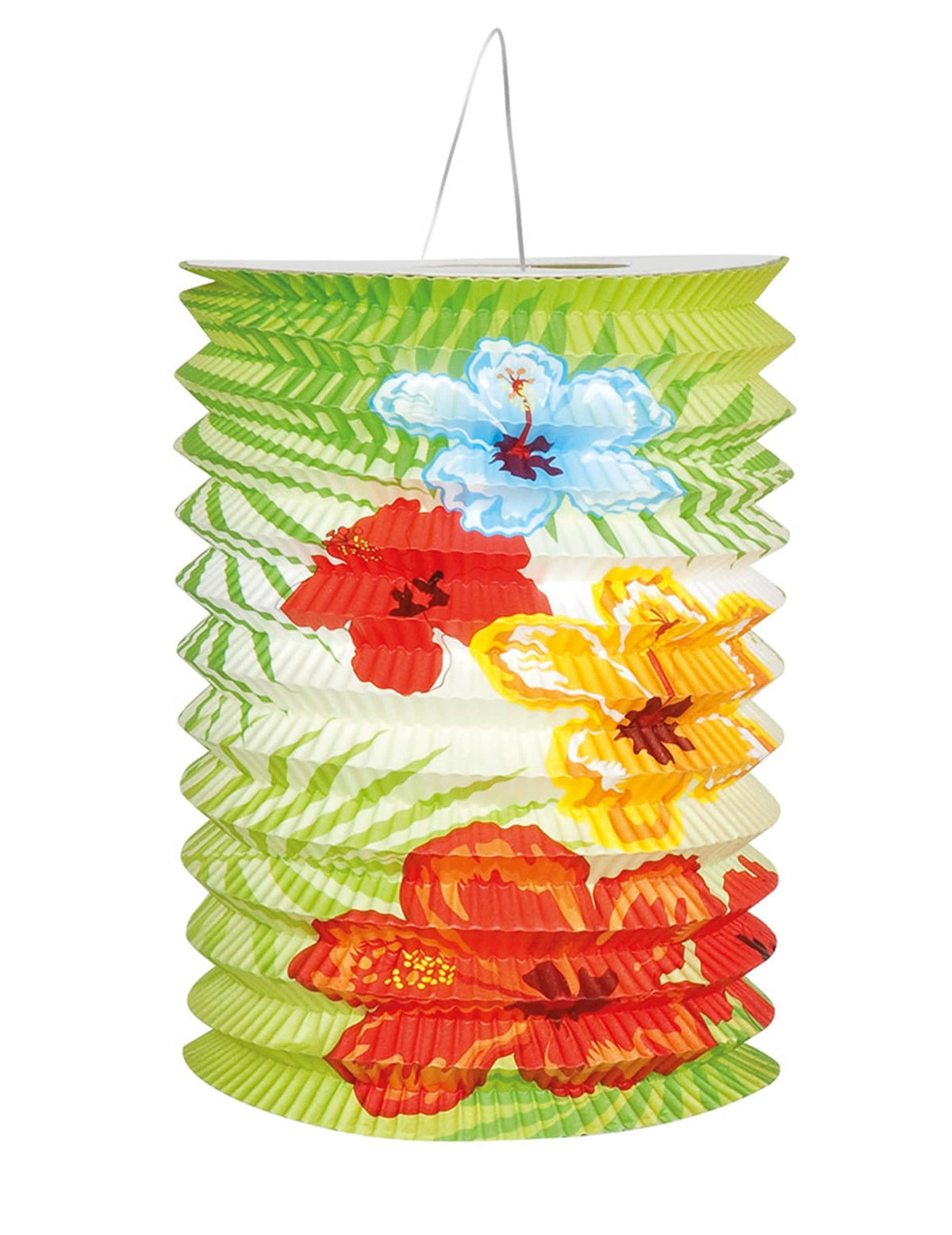 Detalj uzorka s cvjetovima hibiskusa i egzotičnim lišćem havaji lampiona