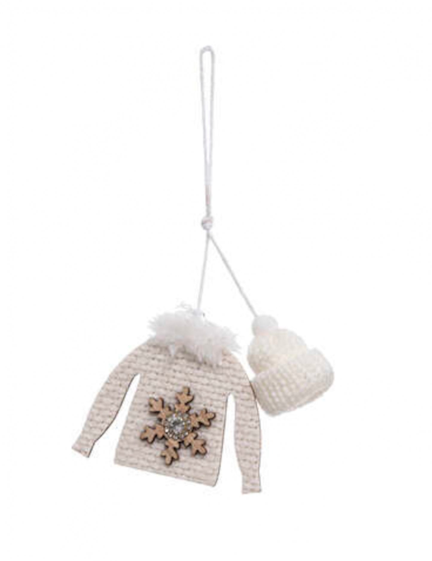 2 vješalice za božićne džempere 8 cm drveni