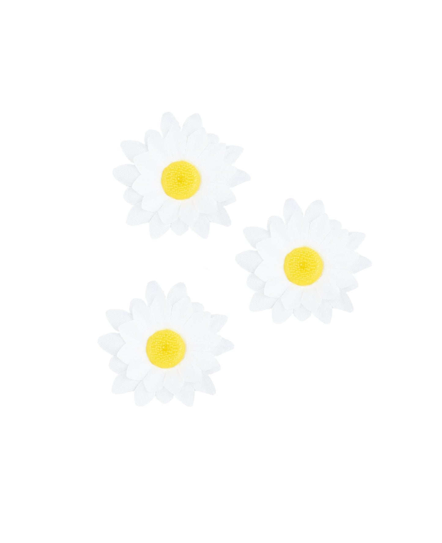 Détail des fleurs du 20 fleurs pâquerettes synthétiques pour décoration