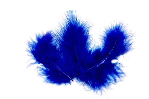 20 ukrasnih kraljevsko plavih pera 10 x 4 cm za vjenčanje