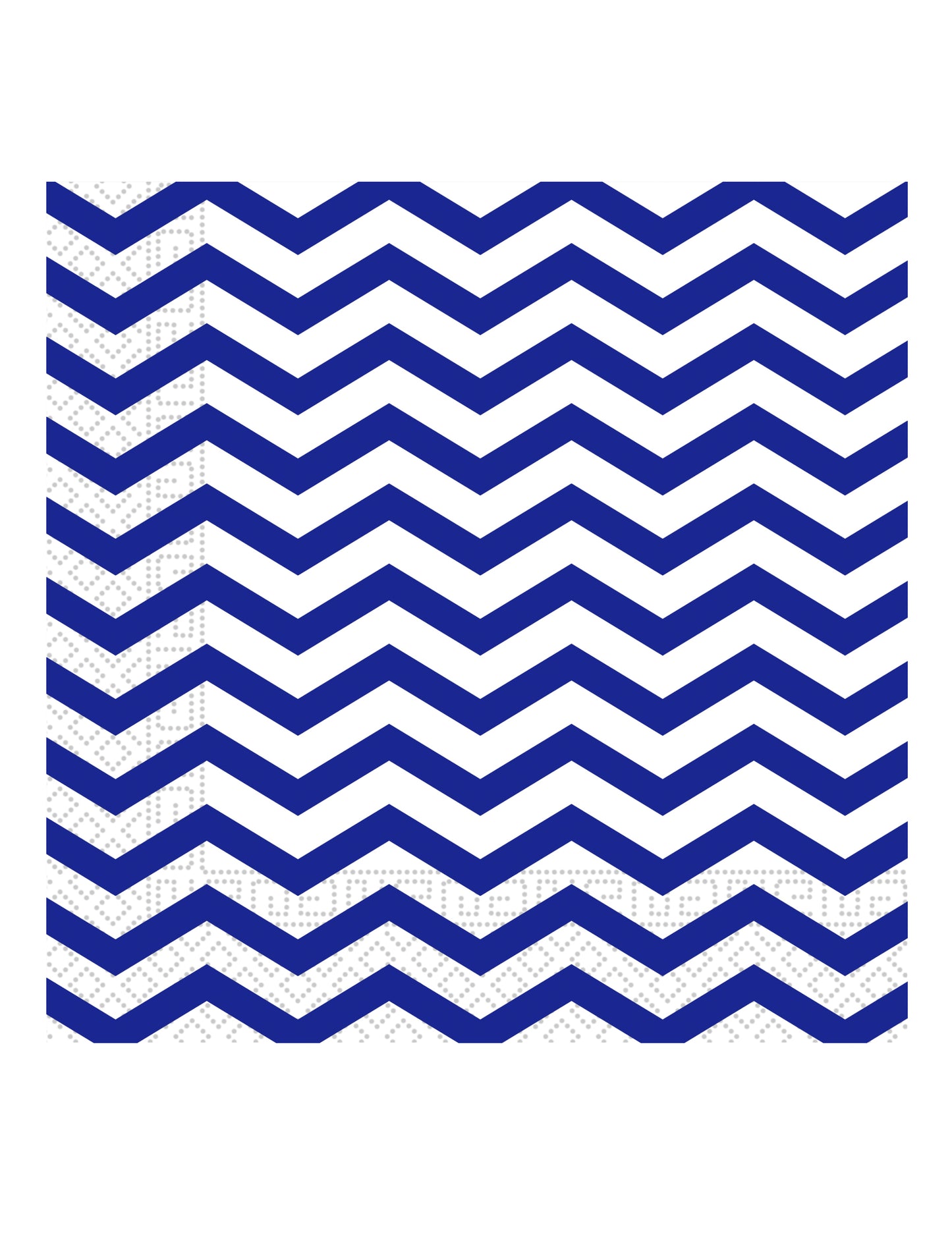20 Kraljevski plavi papirnati ručnici Chevron 33 x 33 cm