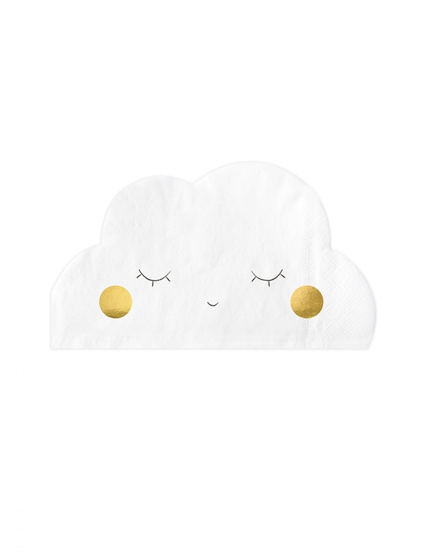 20 papirnatih ručnika u obliku bijelog oblaka 32 x 19 cm