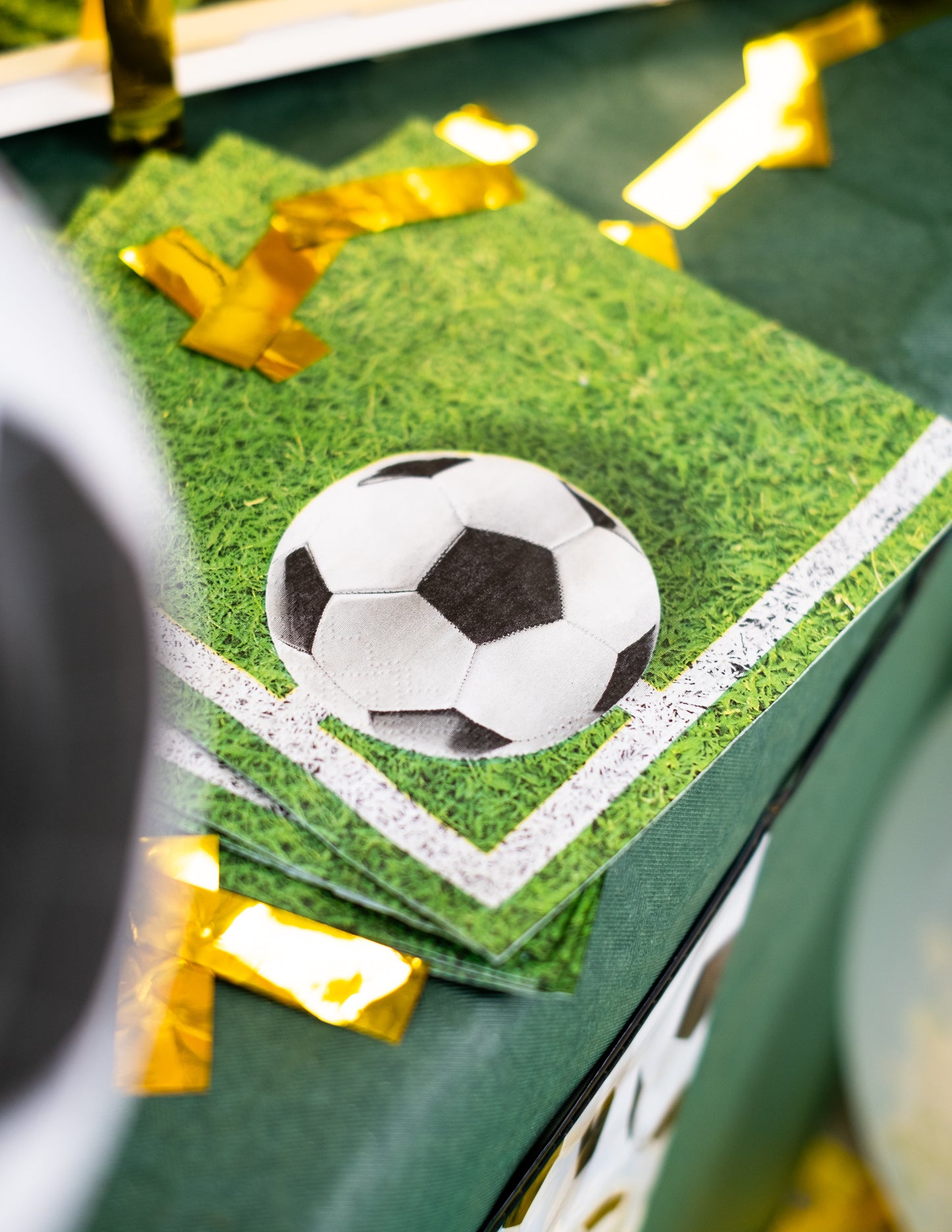 20 papirnatih salveta za nogometnu zabavu 33 x 33 cm nogometno igralište