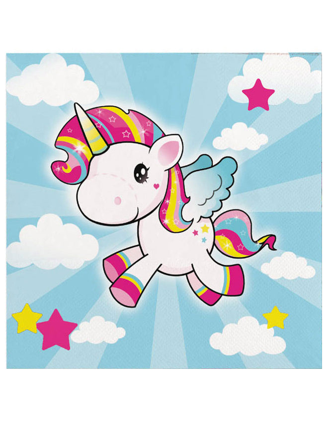 20 33x33cm Unicorn papirnati ručnici