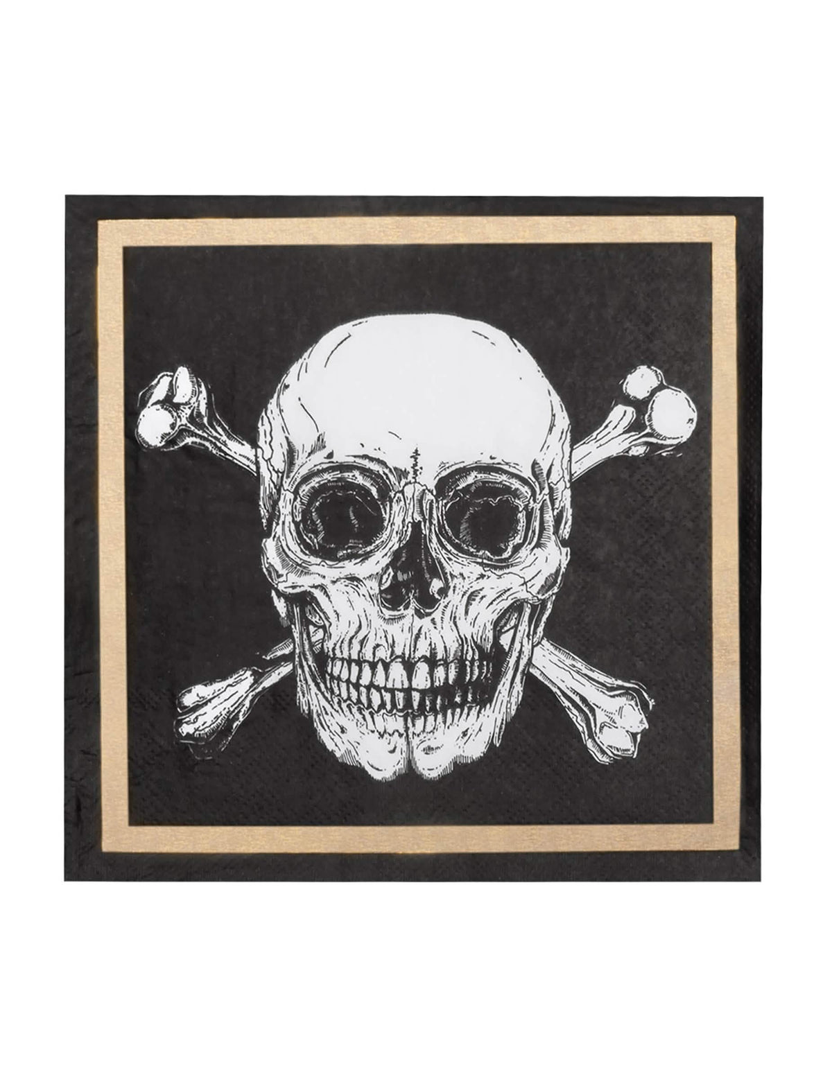 Detalj uzorka lubanje papirnatih ubrusa Pirate Jolly Roger
