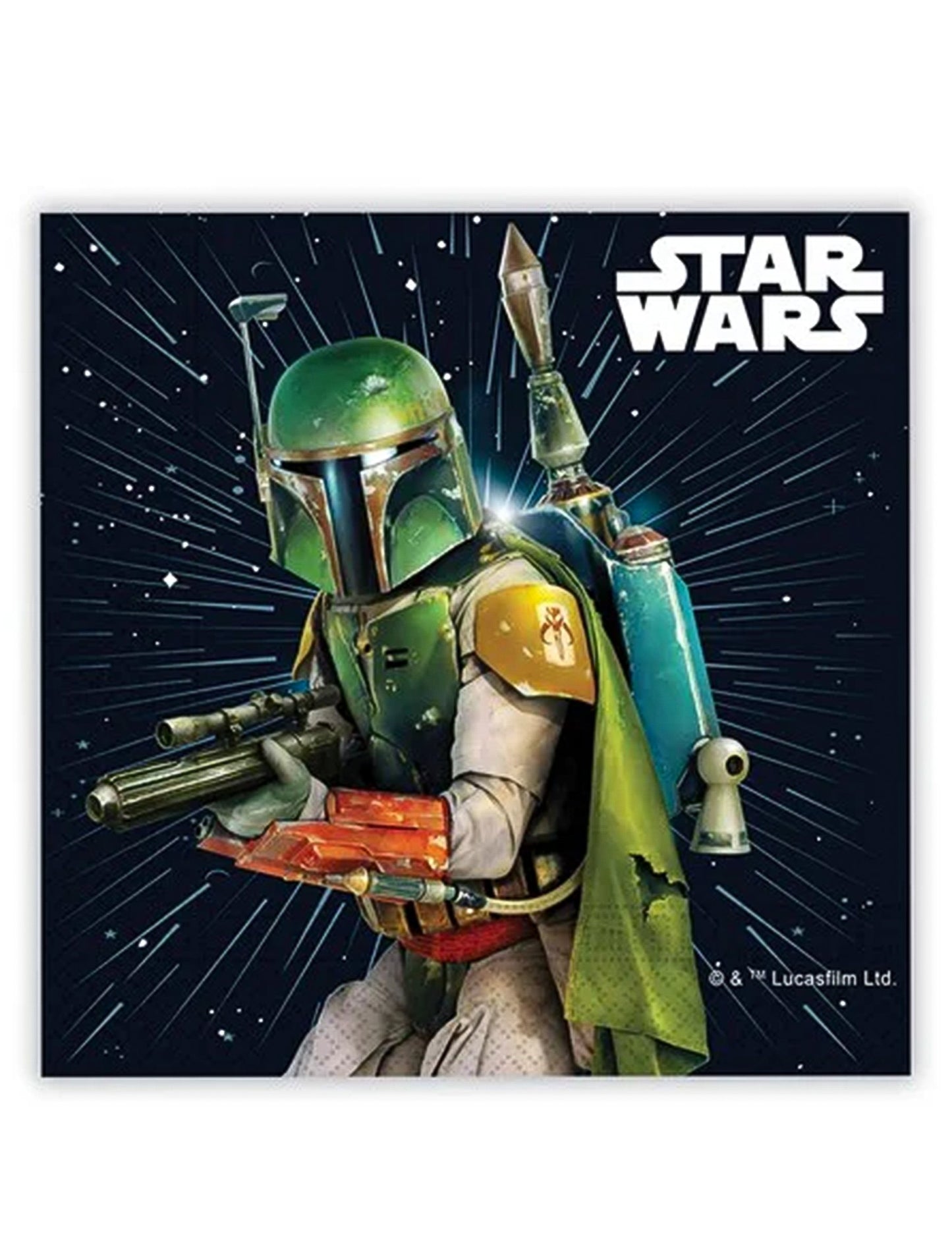 20 papirnatih salveta Star Wars Galaxy™ 33 x 33 cm