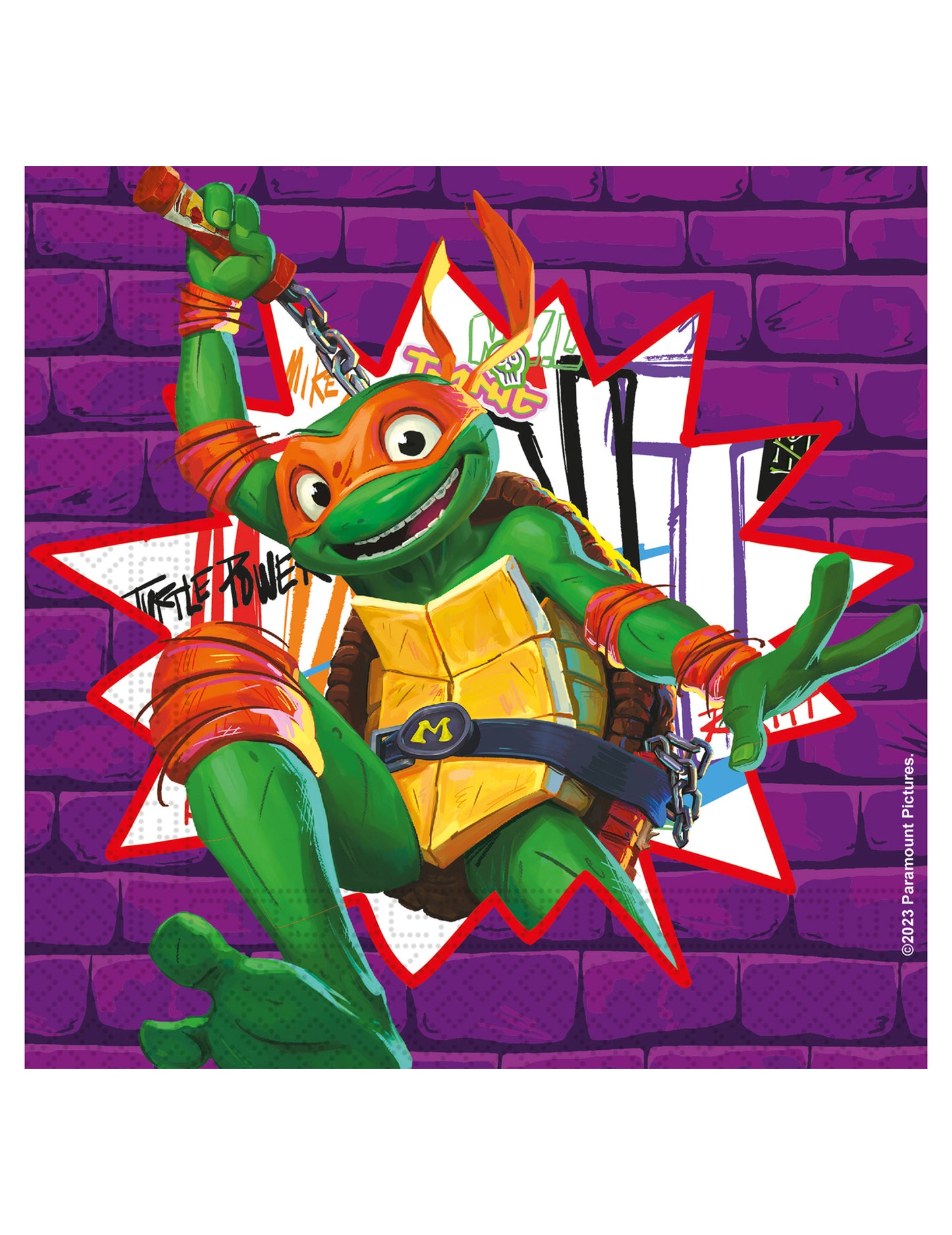 20 papirnatih salveta Ninja kornjača sljedeće generacije™ 33 x 33 cm