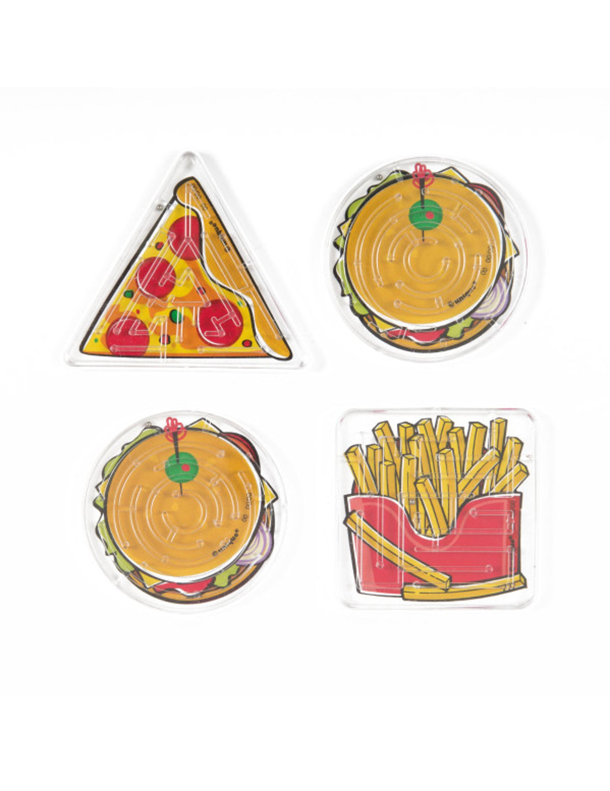 Pribor piñata igre labirint brza hrana za dijete multobojni hamburger pizza i pomfrit