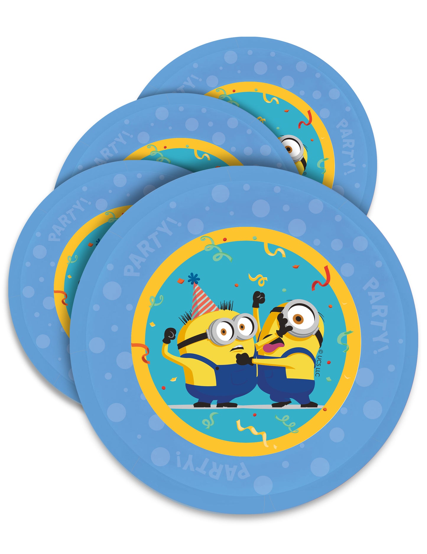 4 Minions™ tanjura za višekratnu upotrebu 21 cm