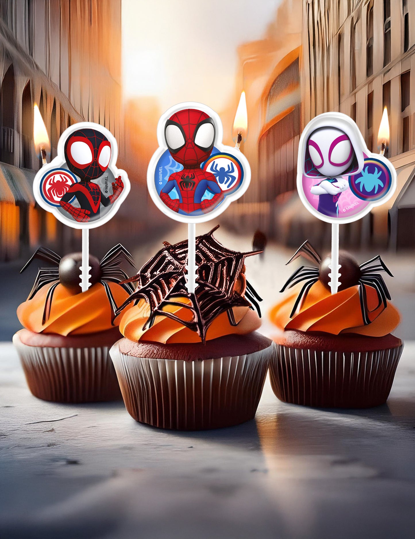 4 Spidey i prijatelji rođendanske svijeće