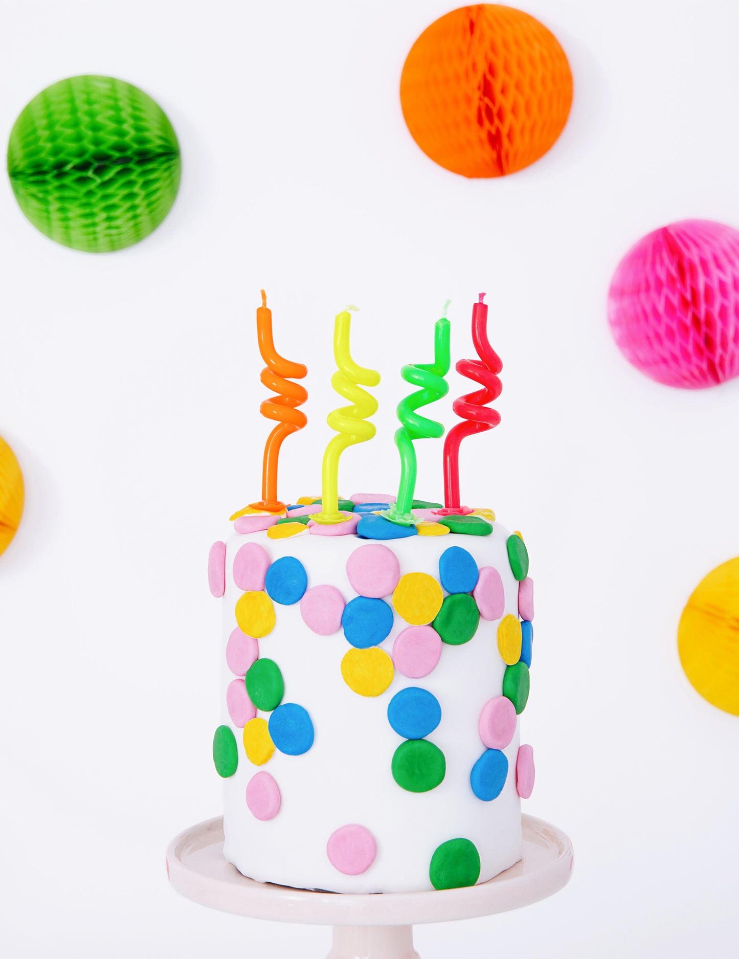 4 rođendanske svijeće raznobojni Whirlpool 8 cm