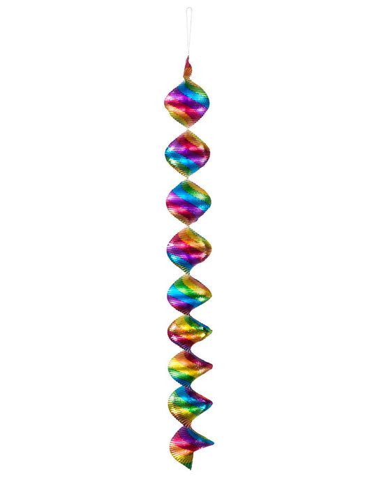 4 Suspensions spirales multicolores
