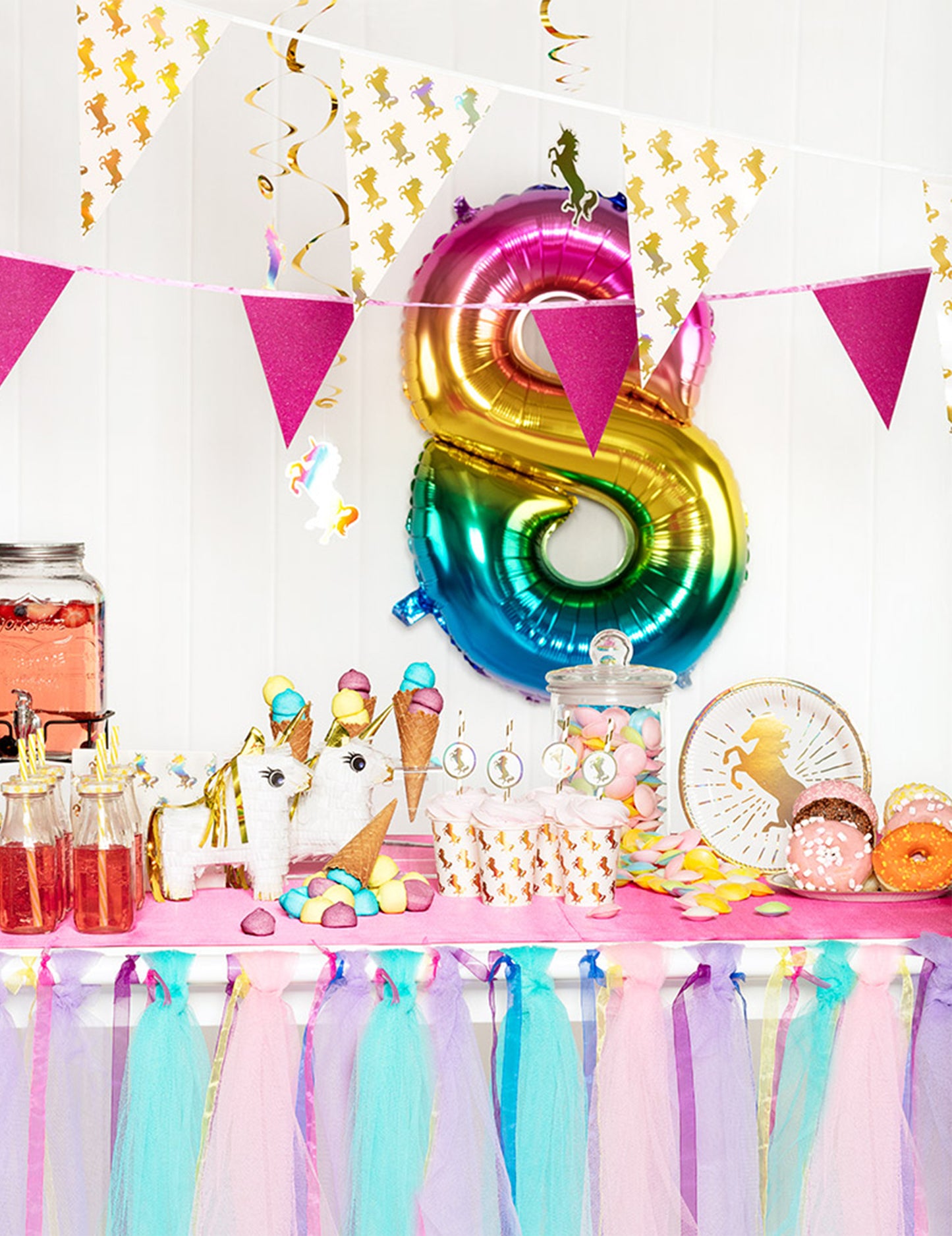 6 holo 23 cm kartonske ploče jednorog