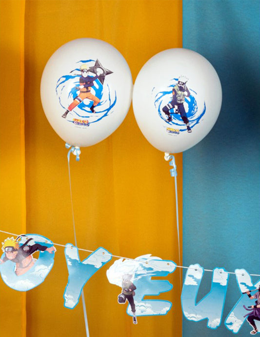 6 Ballons latex Naruto/Kakashi Shippuden™ 27cm