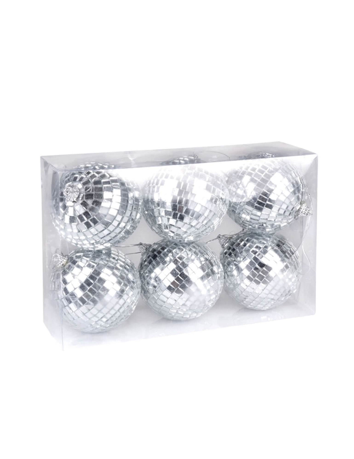 Set od 6 komada u njihovoj prozirnoj kutiji s disko kuglom
