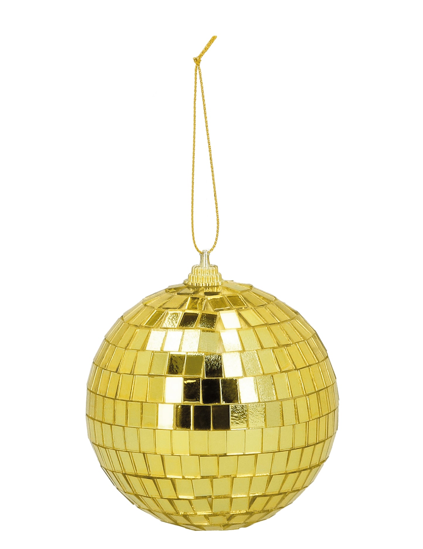 6 disko kuglica Zlatna 8 cm
