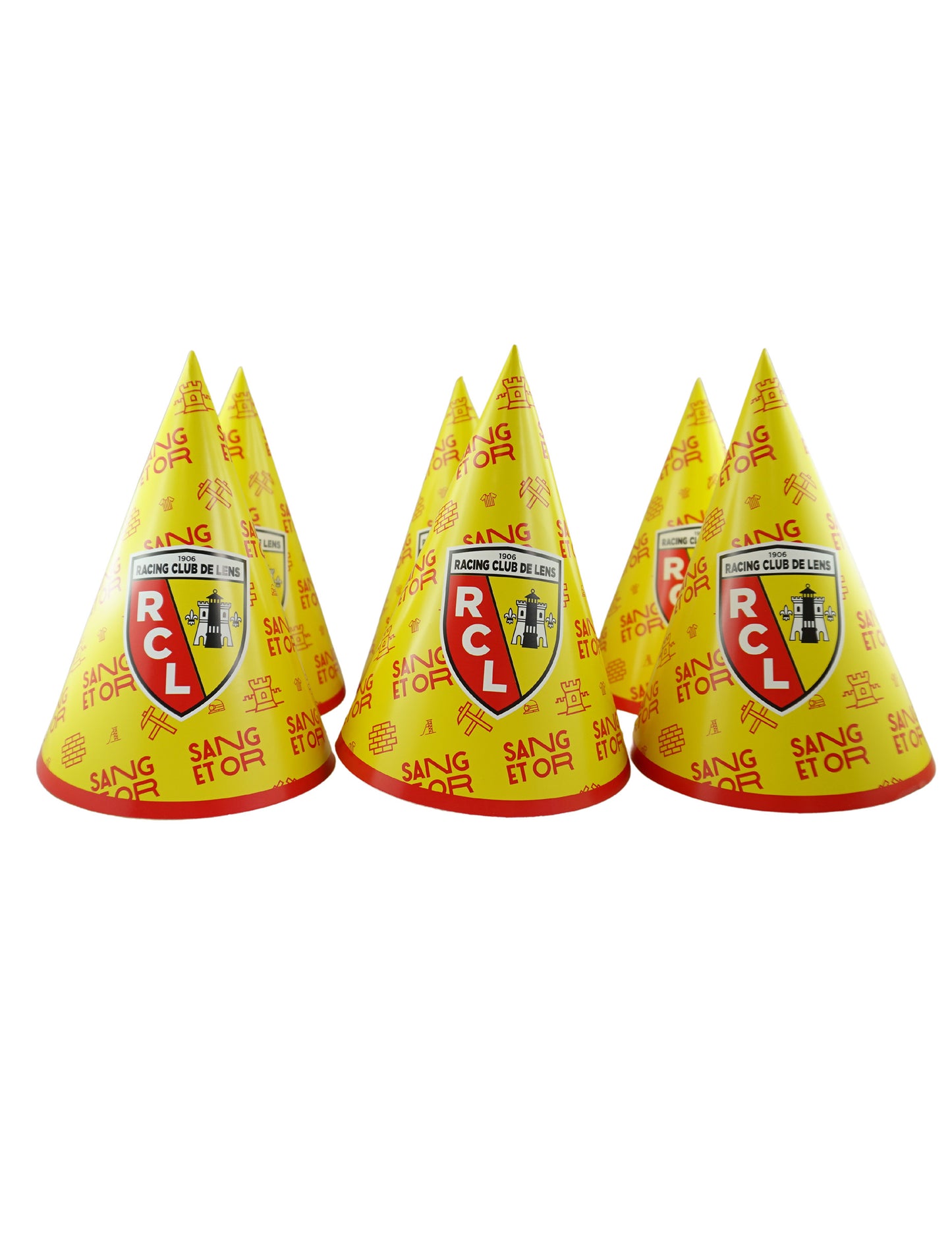 6 Carton Hats u kartonu RC objektiv 16 cm
