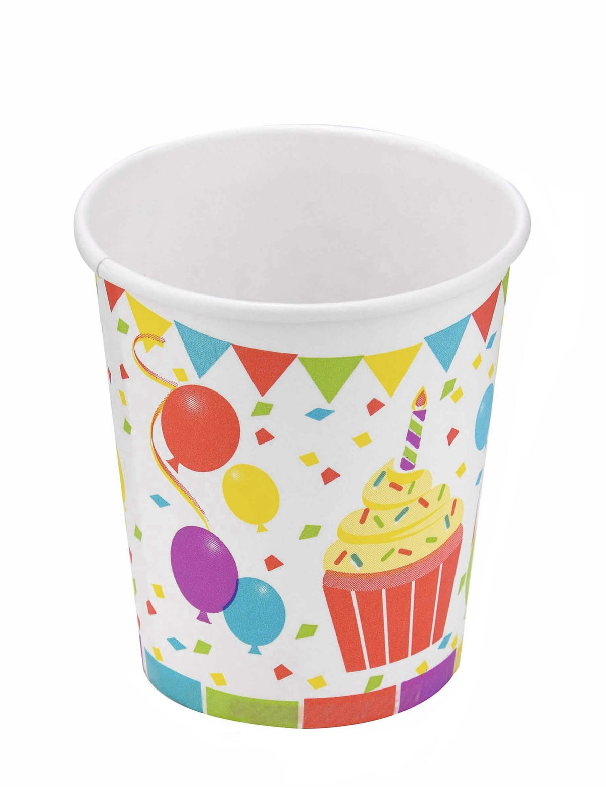 Papirnata čaša baloni za rođendan i cupcakes za rođendan višebojno