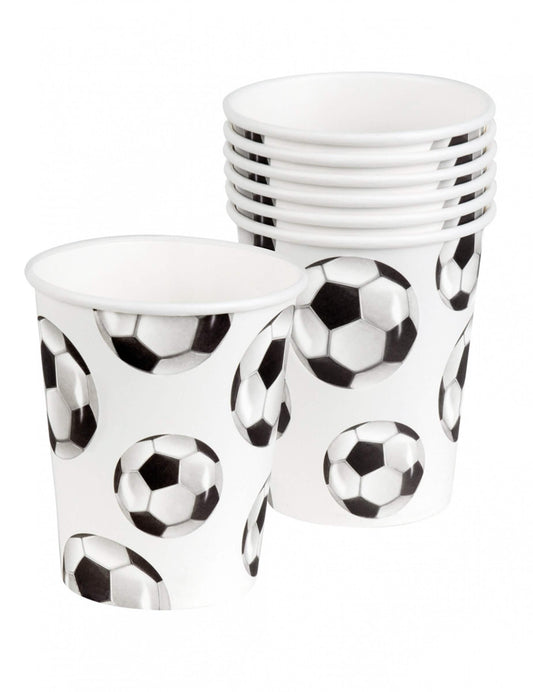 Empilement des gobelets en carton Foot party