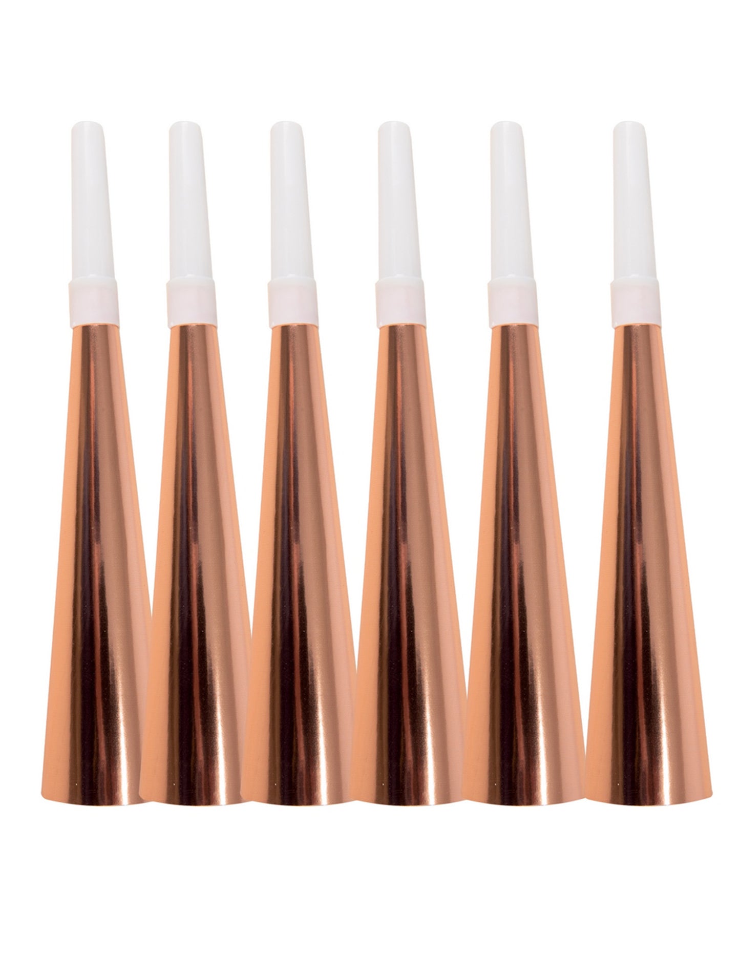 6 trubača od ruže zlata 19 cm