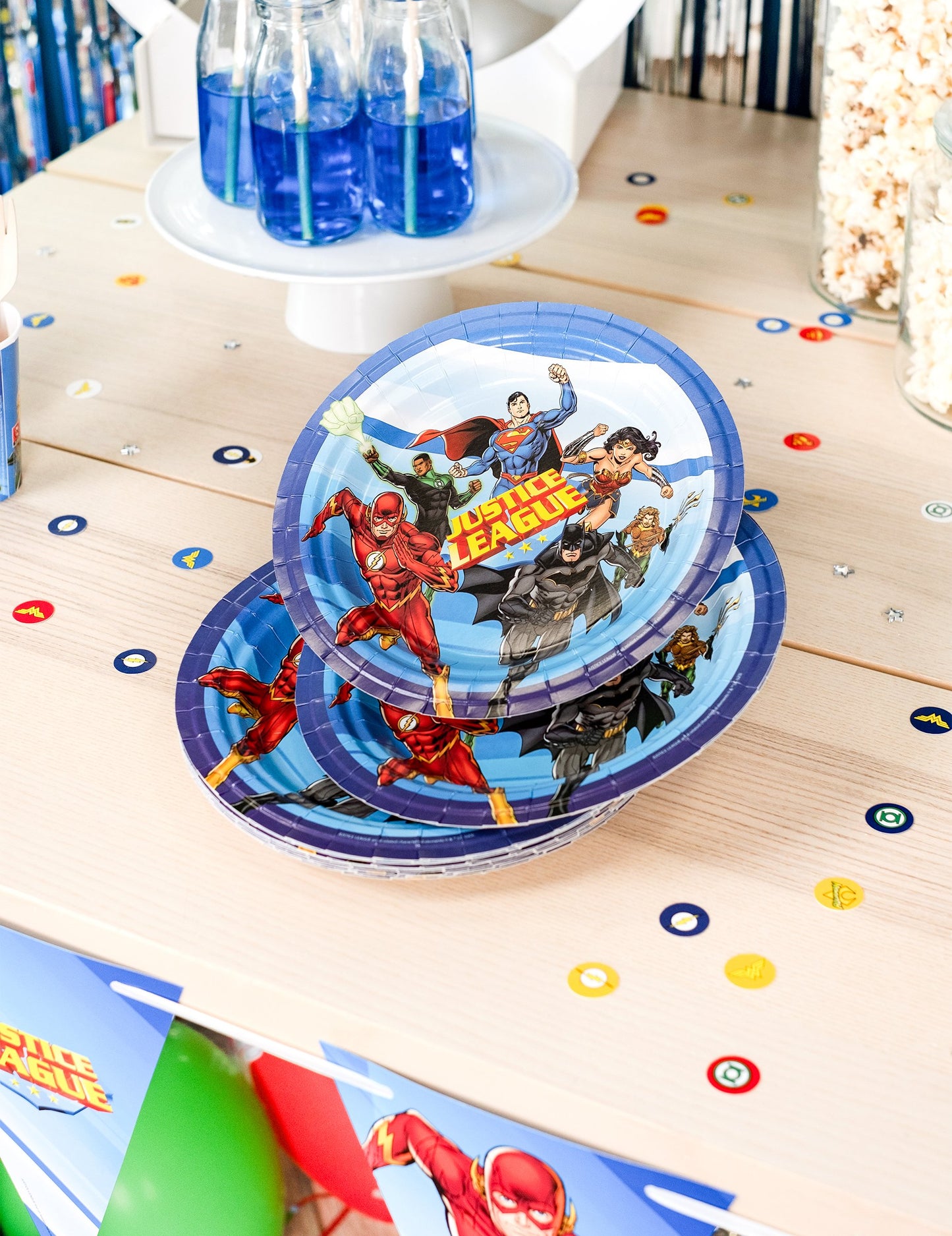 8 kartonske ploče Justice League 23 cm