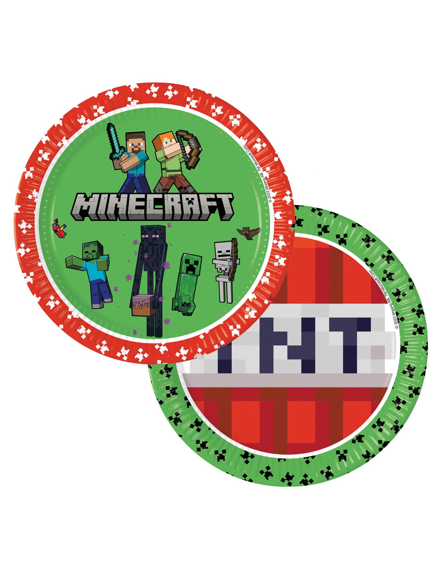 8 23cm Minecraft papirnate ploče
