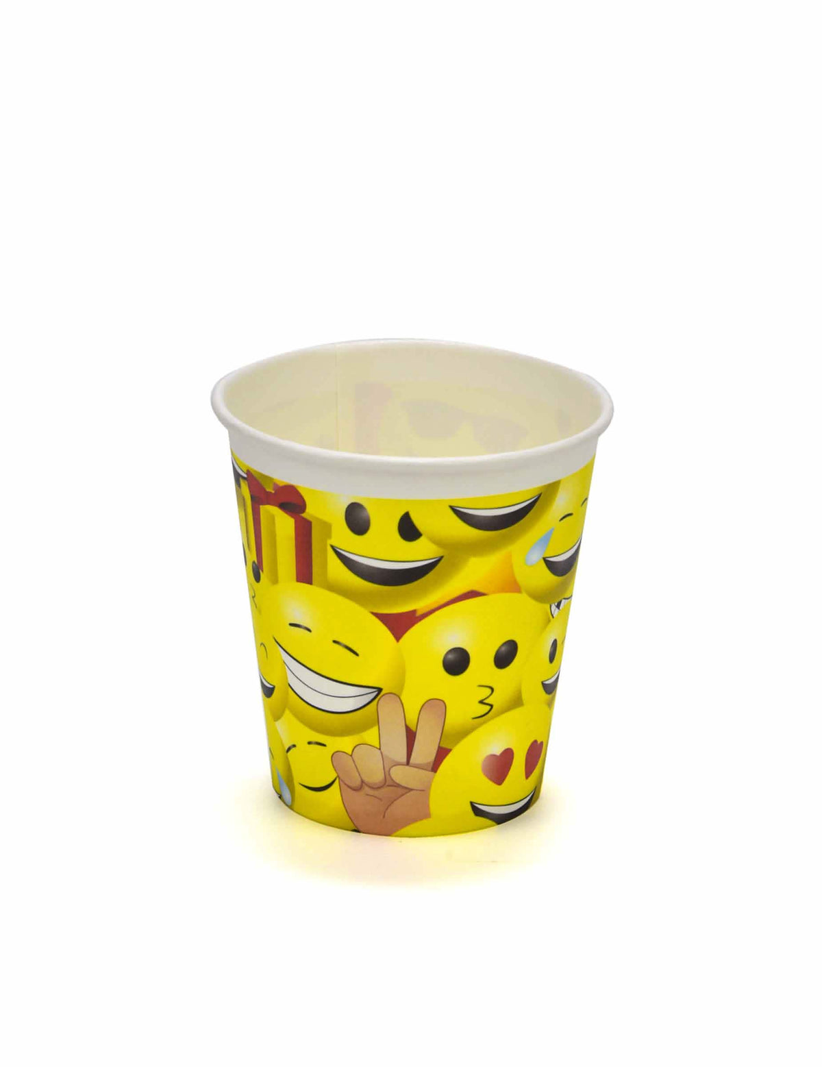 Žute čaše Imoji s različitim motivima smajlija